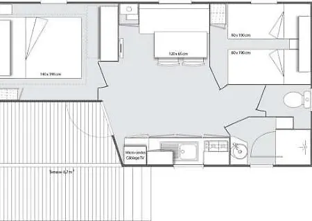 キャンプ場 Chaletrent - Stacaravans Saint-aygulf Fréjus